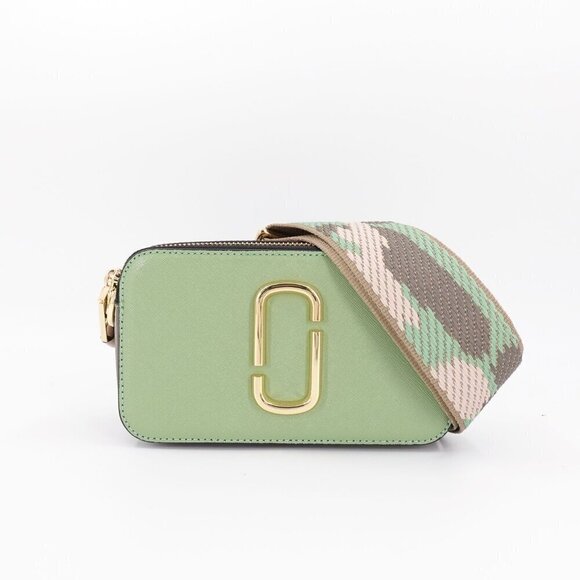 Marc Jacobs Snapshot Small Leather Camera Bag Green OS